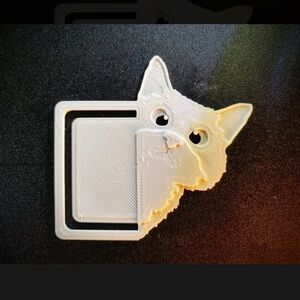 3D Printed Cat-Shaped Bookmark